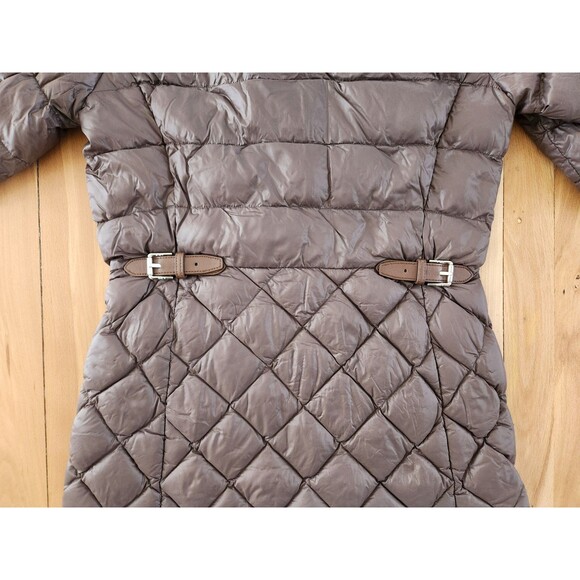 Ralph Lauren XS Brown Down Quilted Lightweight Packable Coat with Buckles - Picture 8 of 10